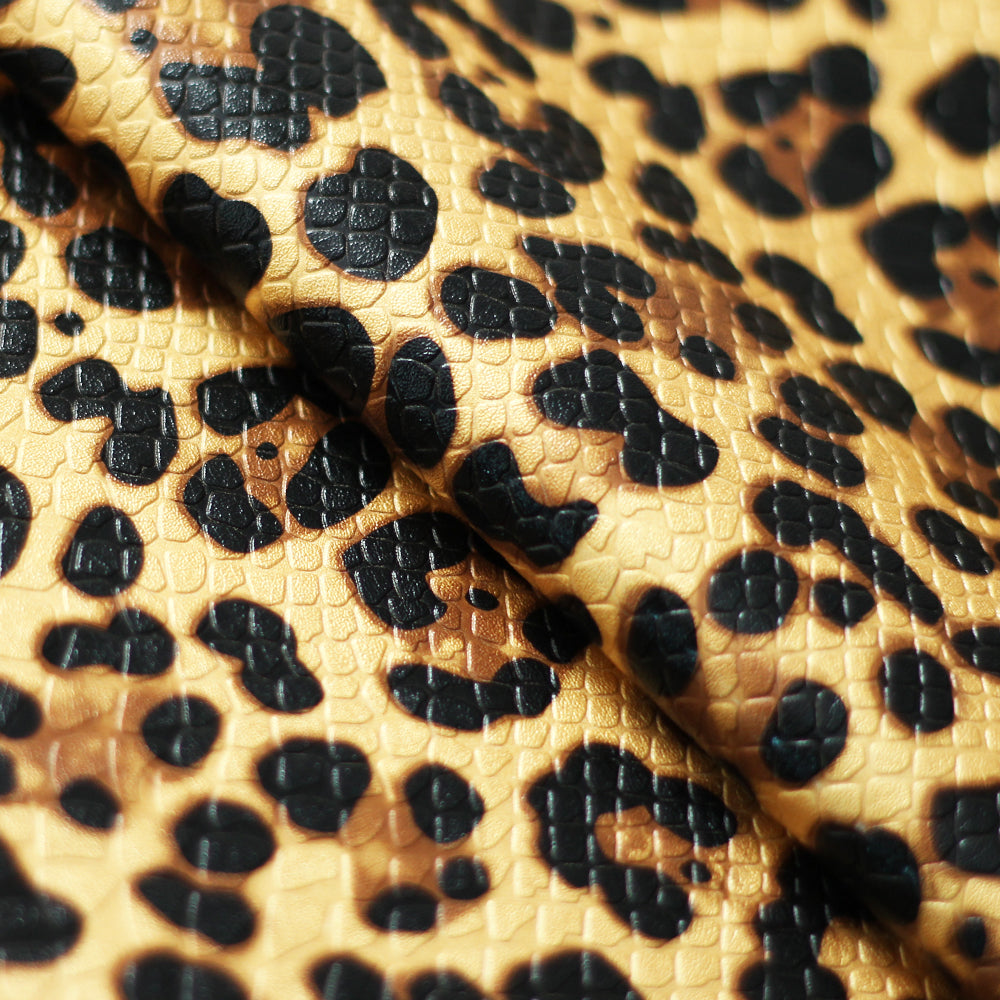 Margay Polyester Fabric - Leopard Pattern, 58" Width (1 Yard)