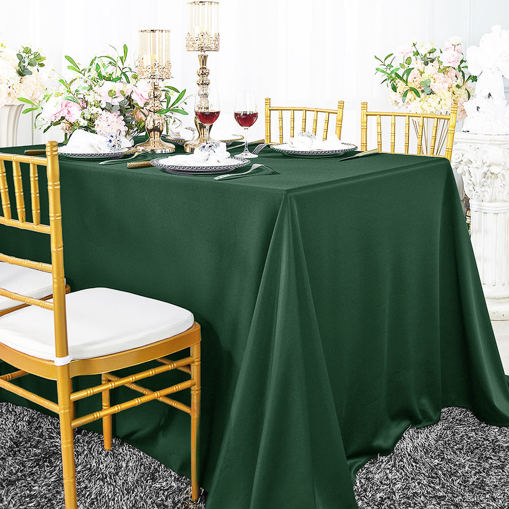 Wrinkle-Free Scuba Rectangular Tablecloth Seamless for Event