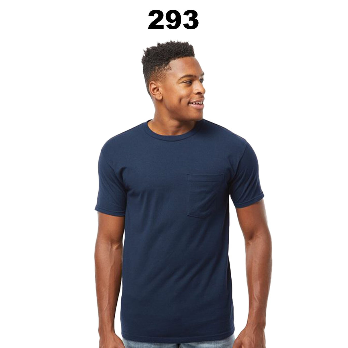 Tultex® Heavyweight Jersey Pocket Crew Neck Short SleeveT-Shirt