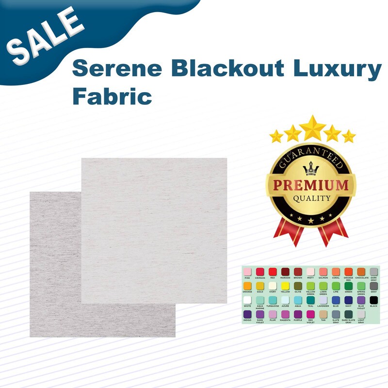 1 Yard Serene Blackout Luxury Fabric