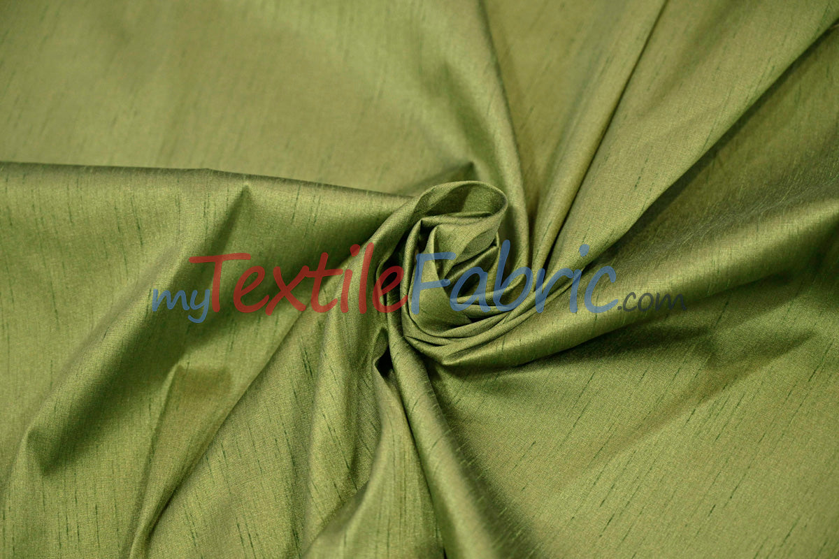 Faux Silk Polyester Dupioni Fabric - Solid Texture, 54" Width, Multiple Colors (Yards, Bolts, Sample Swatch)
