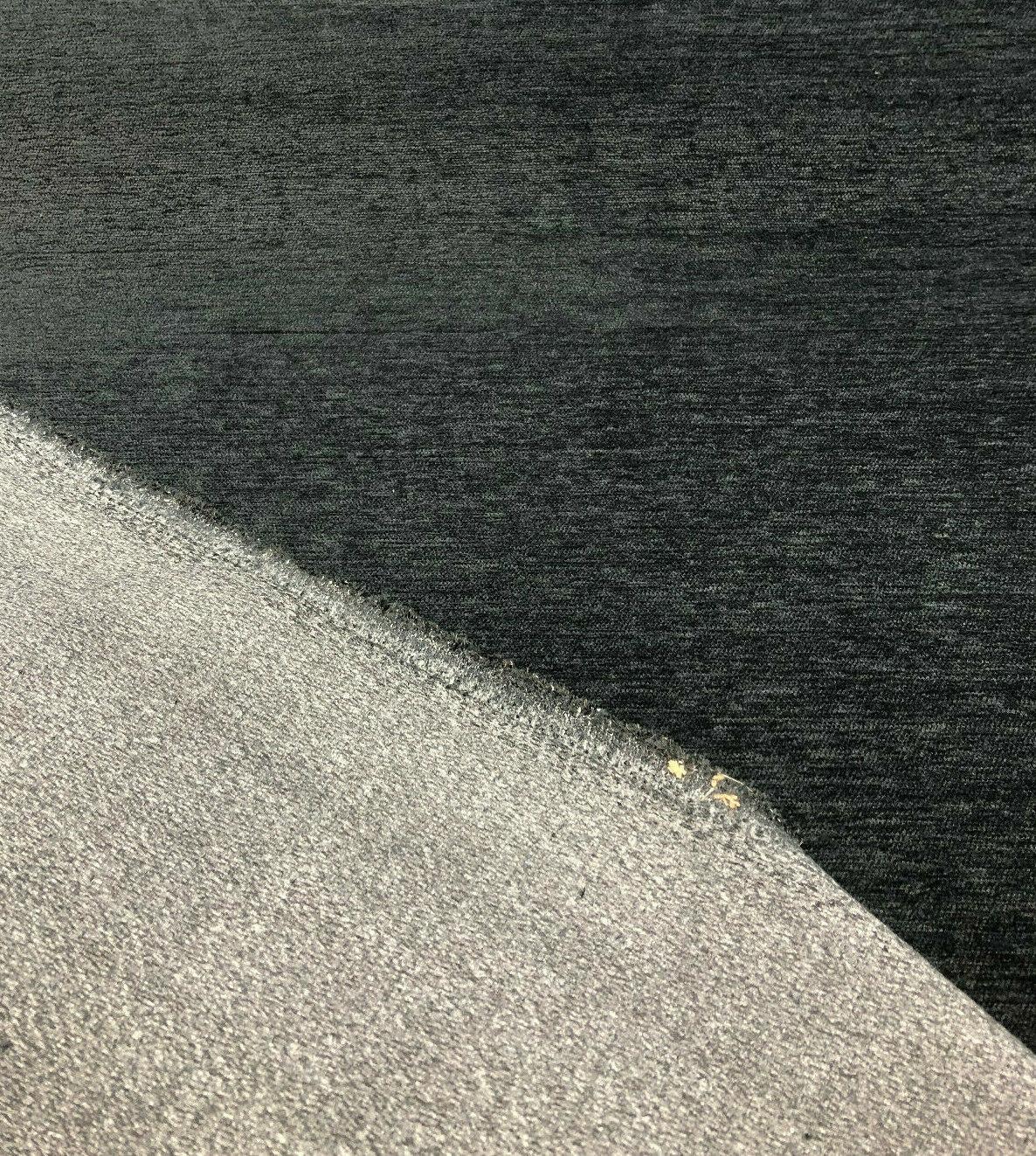 Barcelona Indigo Soft Chenille Upholstery Fabric - Indigo Solid, 56" Width (1 Yard)