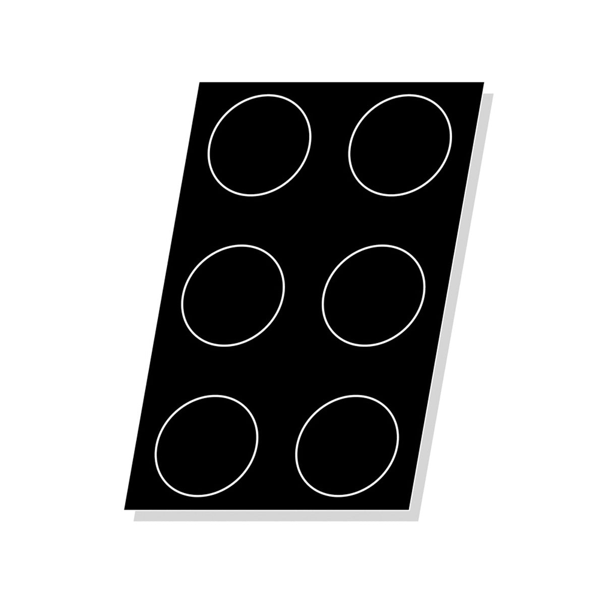 Demarle Flexipan Origine Tart Mold with 6 Cavities Size: 12.17 Oz (360 ml)