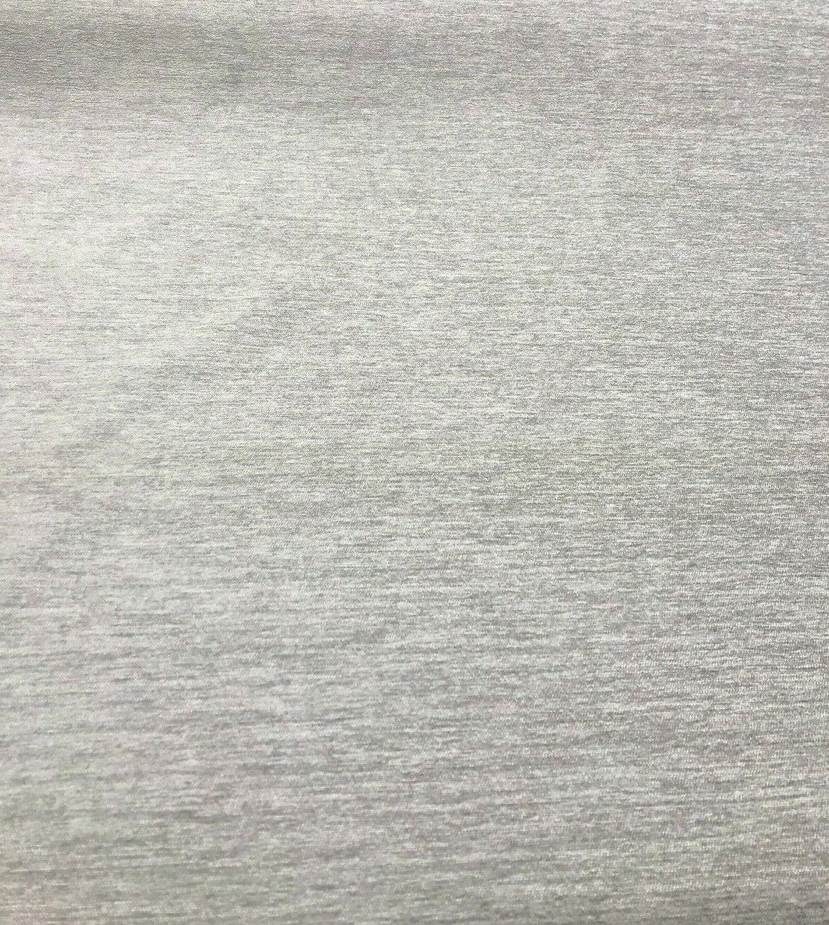Barcelona Silver Soft Chenille Upholstery Fabric - Silver Solid, 56" Width (1 Yard)