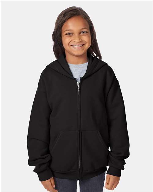 EcoSmart Youth Full-Zip Hooded Sweatshirt