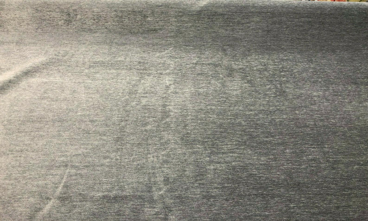 Barcelona Slate Soft Chenille Upholstery Fabric - Slate Solid, 56" Width (1 Yard)