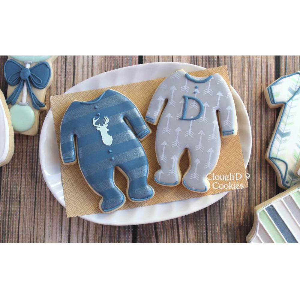 Ann Clark Baby Footie Pajamas Cookie Cutter, 4 1/2" x 4 1/8"