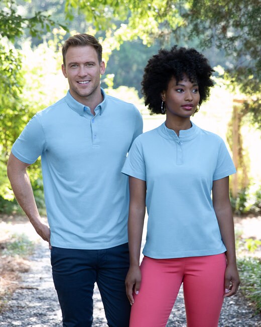 UltraClub® Men's Lakeshore Stretch Cotton Performance Polo