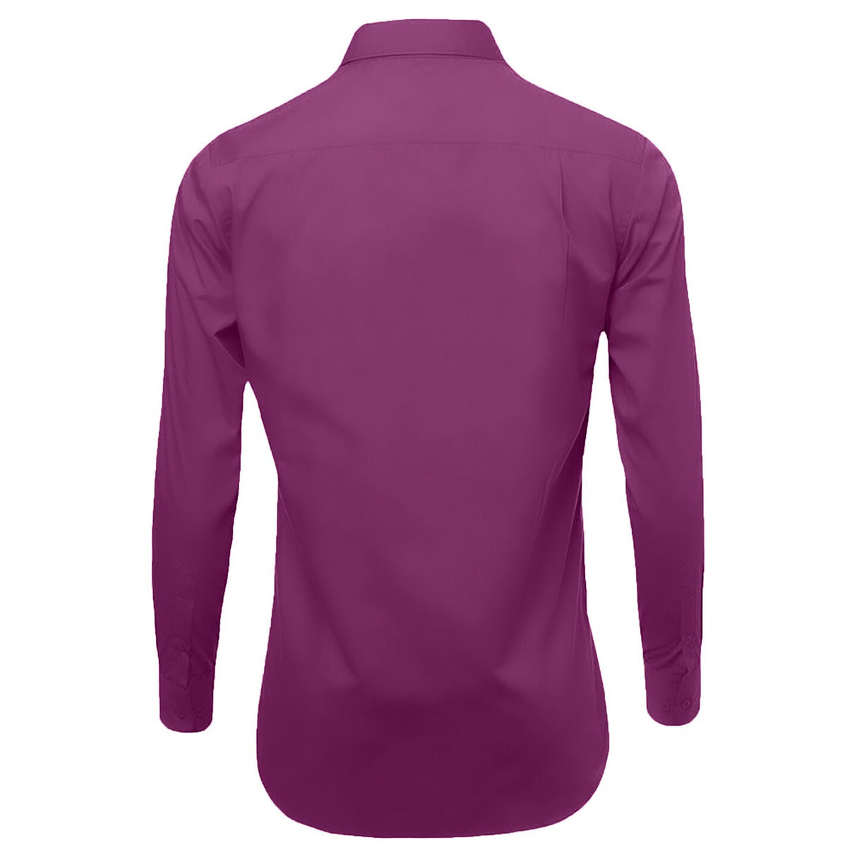 Magenta Long Sleeve Polo Shirt