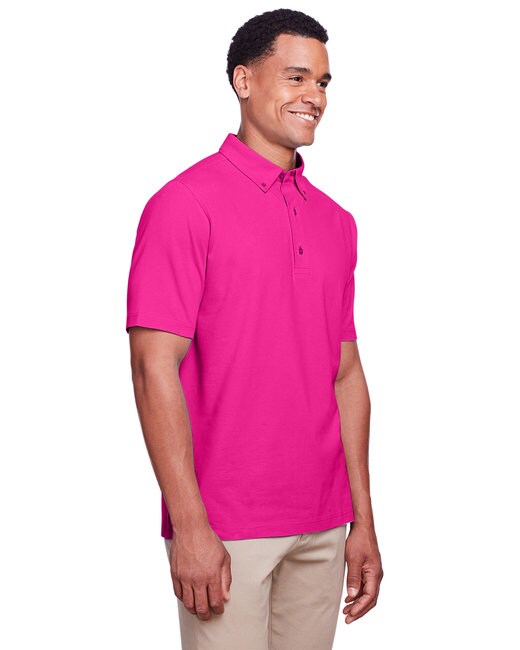 UltraClub® Men's Lakeshore Stretch Cotton Performance Polo