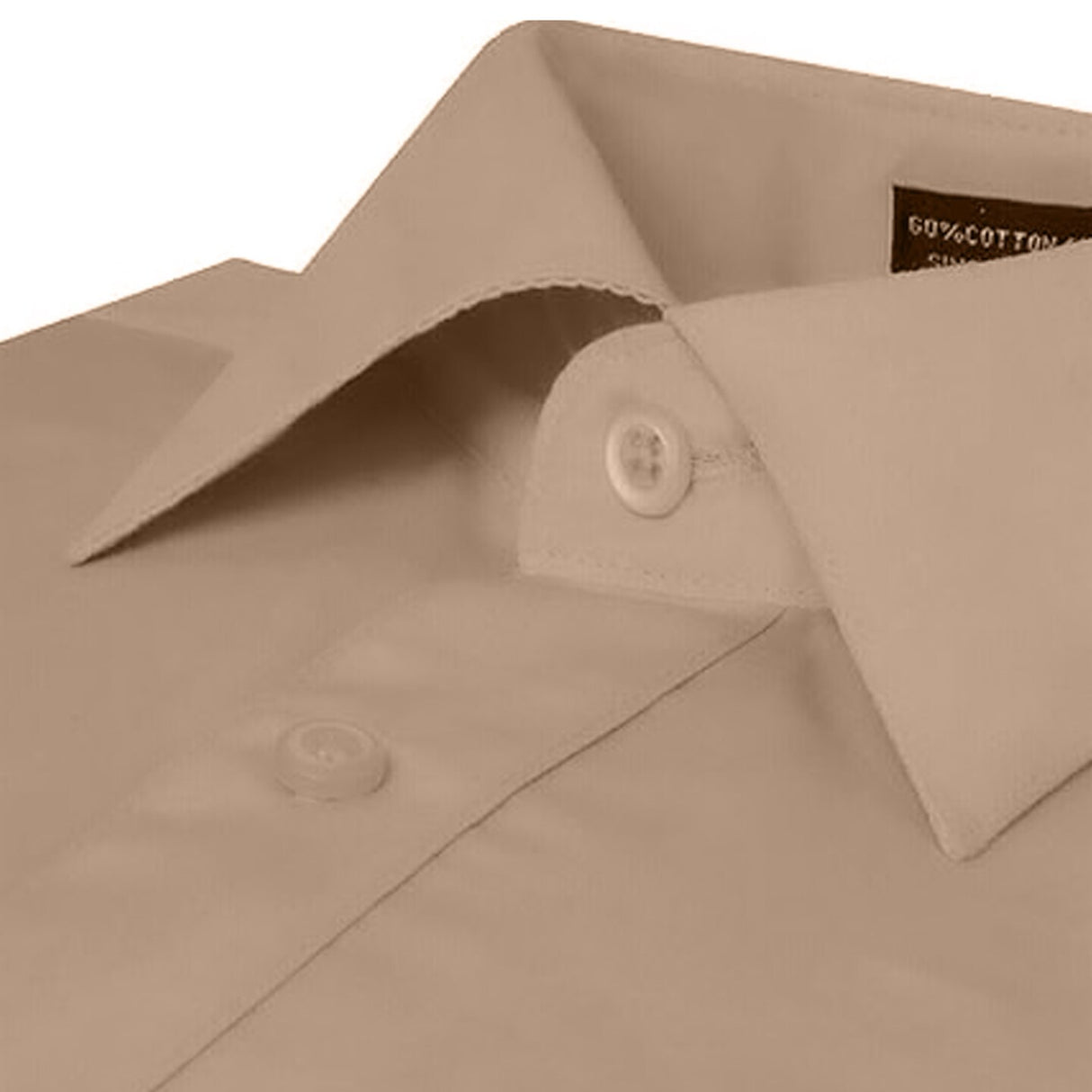 khaki long sleeve Polo shirt