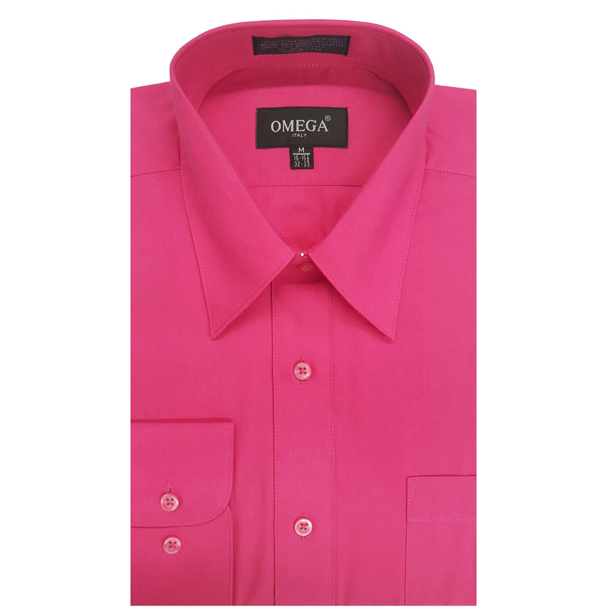 Fuchia Long Sleeve Polo Shirt