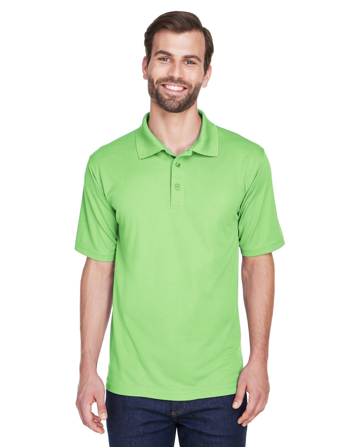 UltraClub® Men's Cool & Dry Mesh Pique Polo
