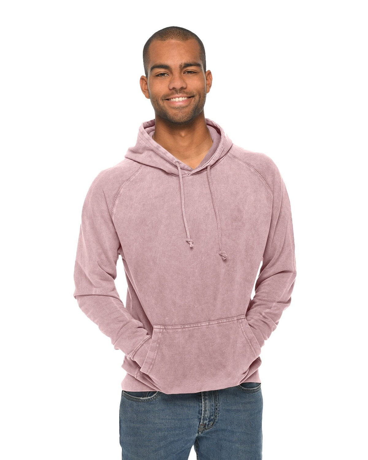 Lane Seven® Vintage Raglan Hooded Sweatshirt