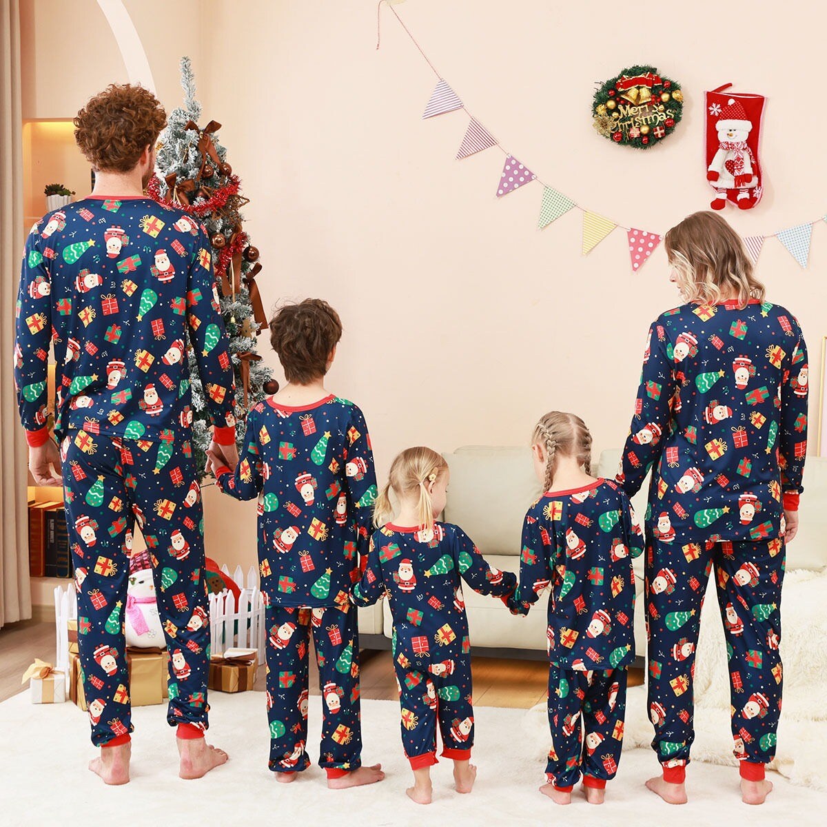 Christmas Outfits Printed Pajamas Sets