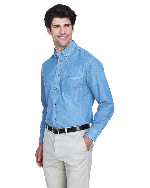 UltraClub® Men's Cypress Denim with Pocket
