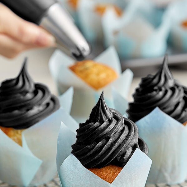 Chefmaster 10.5 oz. Coal Black Liqua-Gel Food Coloring