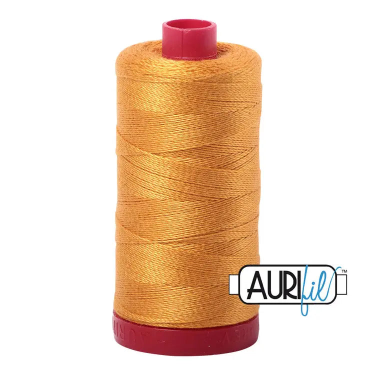 Cotton Thread Orange Mustard 12 WT Large Spool
