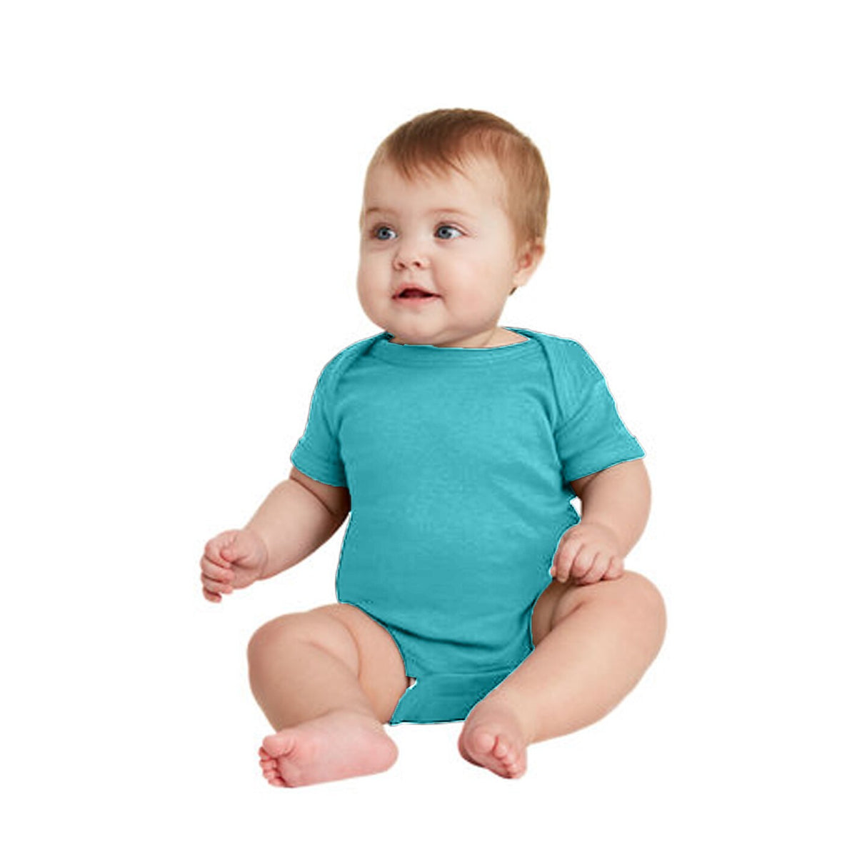 RADYAN® Infant Baby Rib Bodysuit Short Sleeve