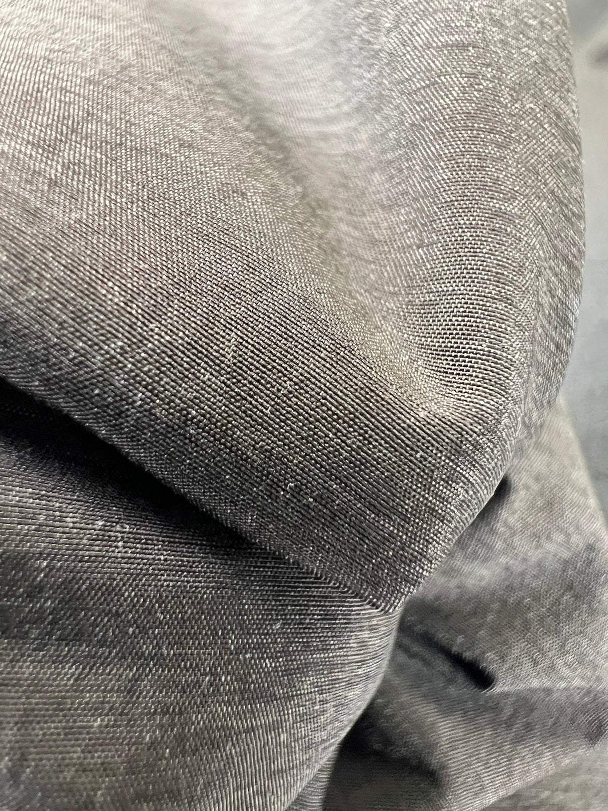 Nylon Polyester Jacket Fabric Melange Gray