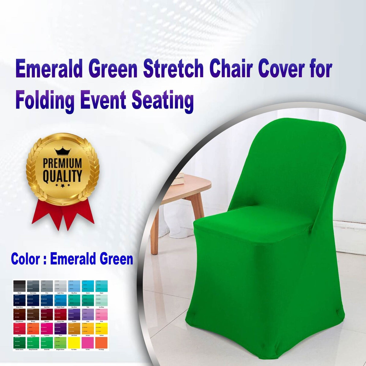 Fuchsia Stretch Folding Chair Cover for Stylish Event Seating