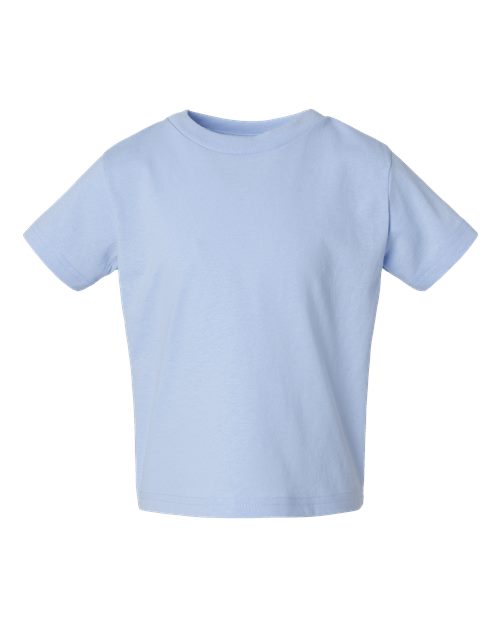 RADYAN® Toddler Cotton Jersey Crew Neck Short Sleeve Tee - 3301T