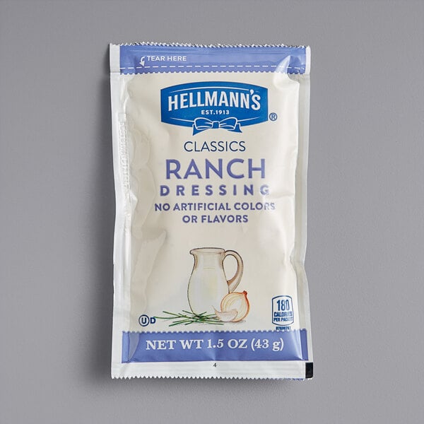 Hellmann's 1.5 oz. Ranch Dressing Packets - 102/Case