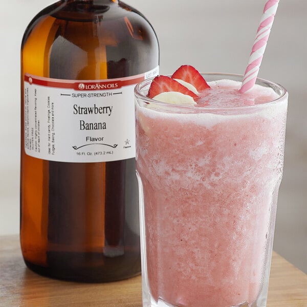 LorAnn Oils 16 fl. oz. Strawberry Banana Super Strength Flavor