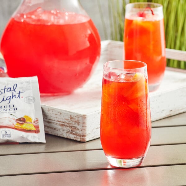 Crystal Light 1.8 oz. Sugar-Free Fruit Punch Powdered Mix Packet - 12/Case