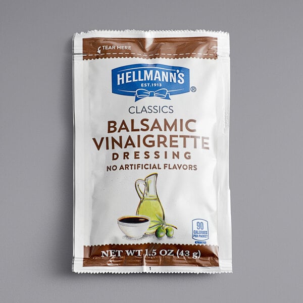 Hellmann's 1.5 oz. Balsamic Vinaigrette Dressing Packet - 102/Case