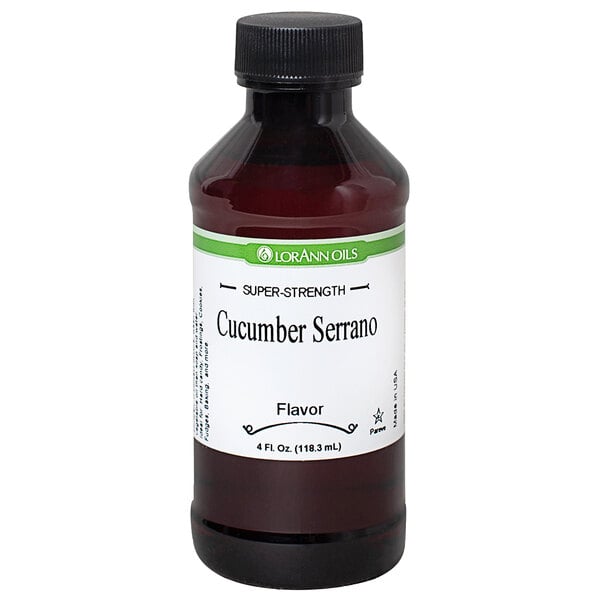 LorAnn Oils 4 fl. oz. Cucumber-Serrano Super Strength Flavor