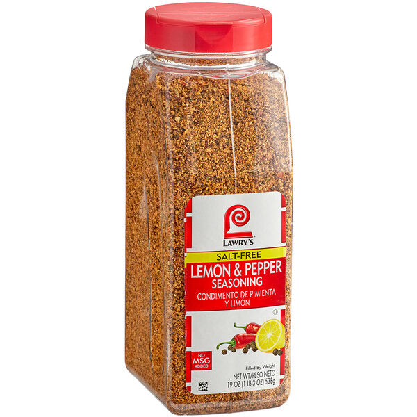 Lawry's Salt-Free Lemon and Pepper Seasoning 19 oz.