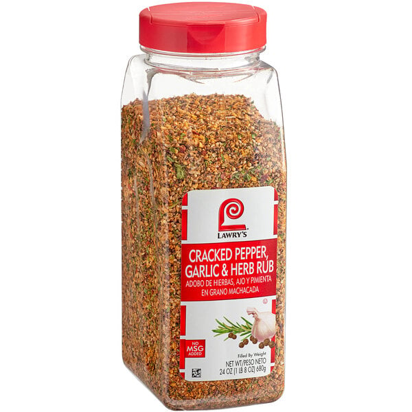 Lawry's Cracked Pepper, Garlic, and Herb Rub 24 oz.
