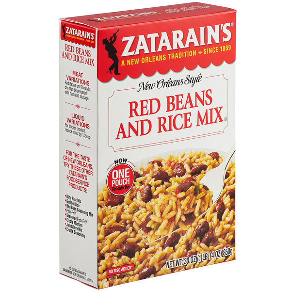 Zatarain's 30 oz. Red Beans and Rice Mix - 8/Case