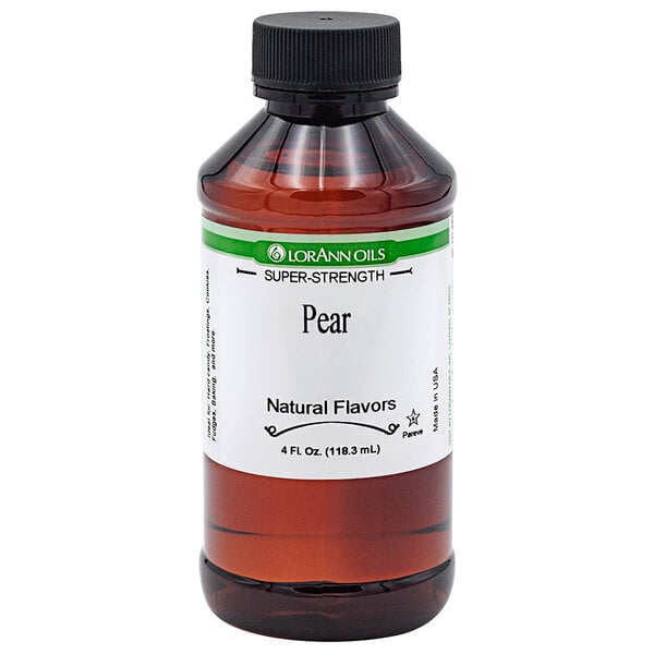 LorAnn Oils 4 fl. oz. All-Natural Pear Super Strength Flavor