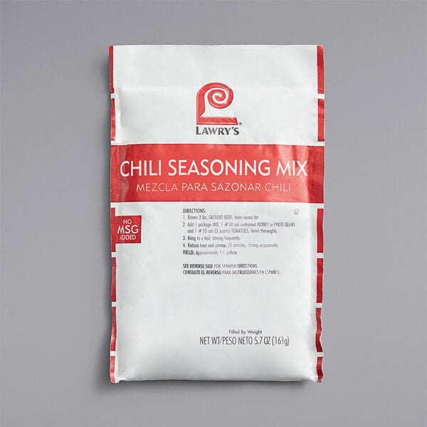 Lawry's Chili Seasoning Mix 5.7 oz. - 6/Case