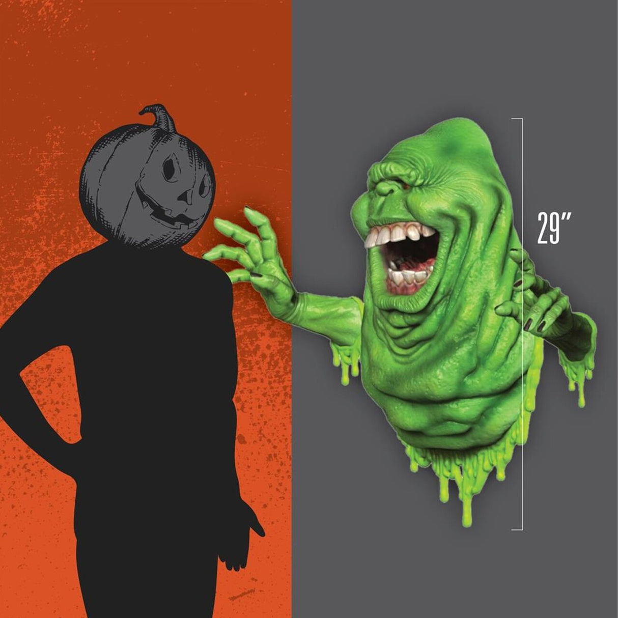 Ghostbusters Slimer Wallbreaker Light Up Hanging Wall Prop