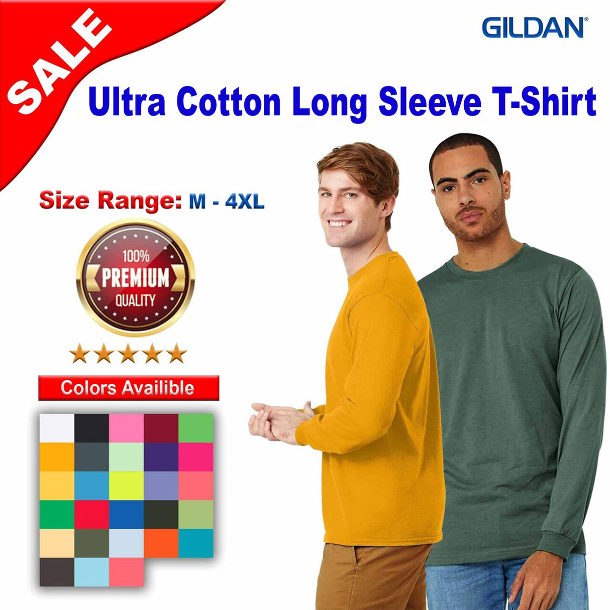 Gildan® Ultra Cotton Long Sleeve T-Shirt
