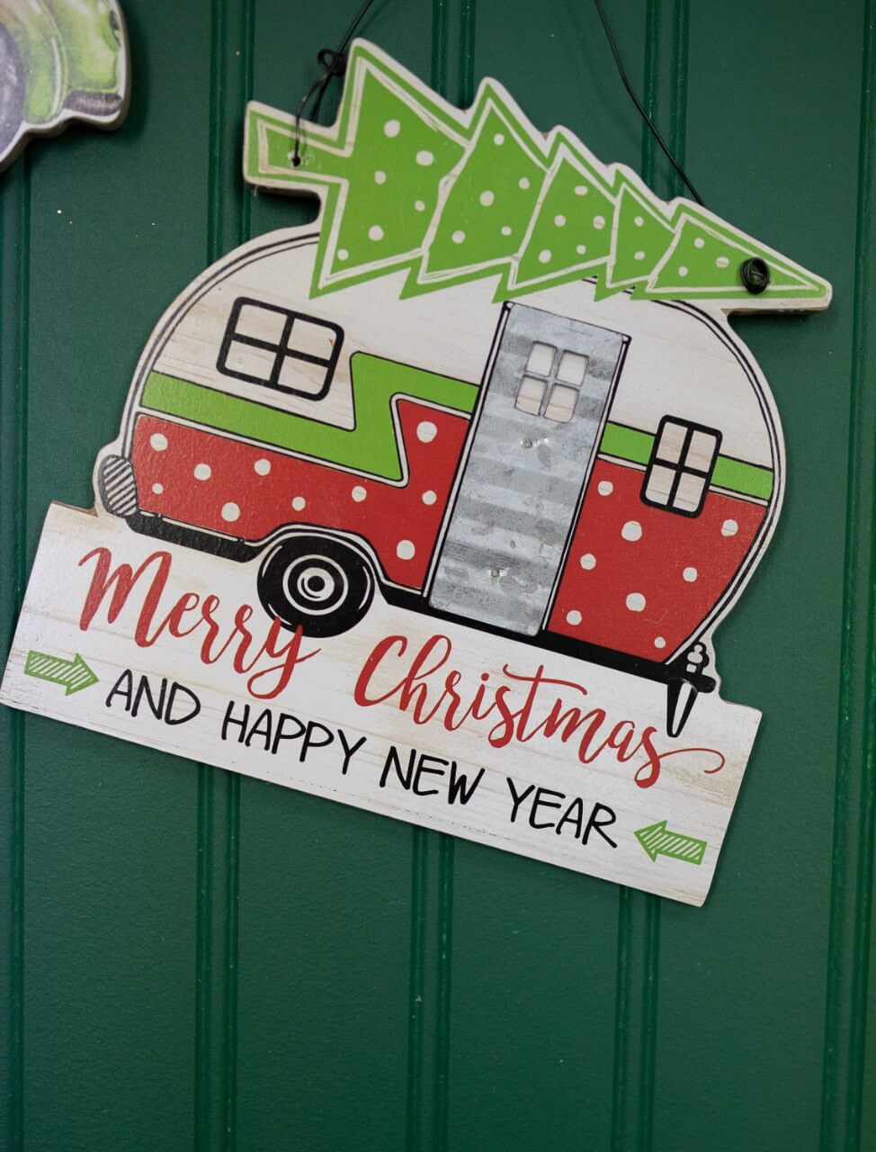7.8” Wood Holiday Vehicle Christmas Ornaments