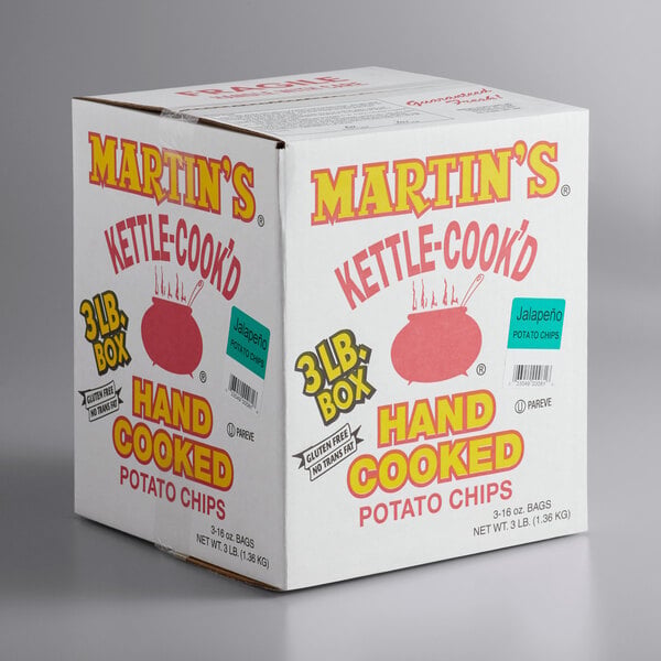Martin's 3 lb. Box of Jalapeno Kettle-Cook'd Potato Chips