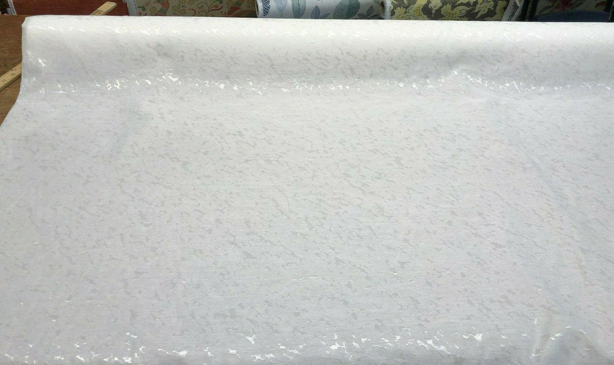 P Kaufmann NFP Embark Polyester Sheer Woven Fabric - Winter White, 118" Width (1 Yard)