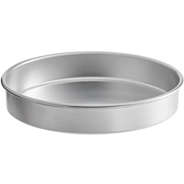 Round Straight-Sided Aluminum Cake Pans - 3" high - Choose Diameter from 3" to 16"