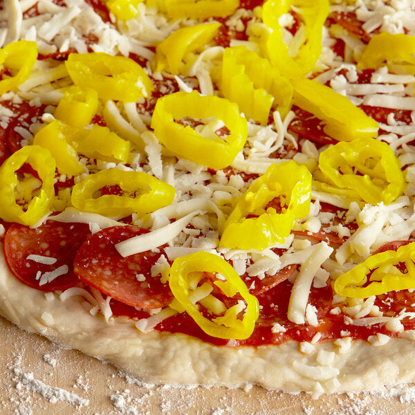 Hometown Provisions Hot Banana Pepper Rings 1 Gallon - 4/Case