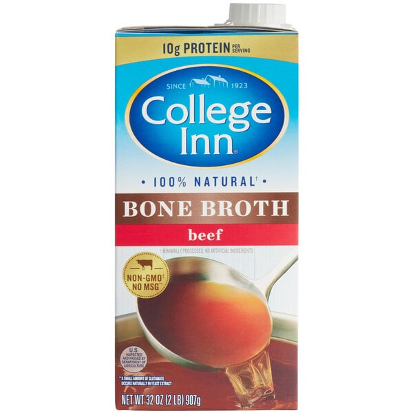 College Inn 32 oz. Beef Bone Broth - 12/Case