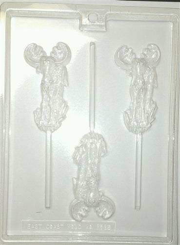 Moose Lollipop Chocolate Mold