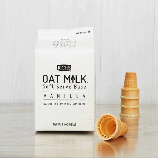 Rich's Plant-Based Vanilla Oat Milk Soft Serve Base 8 lb. - 4/Case