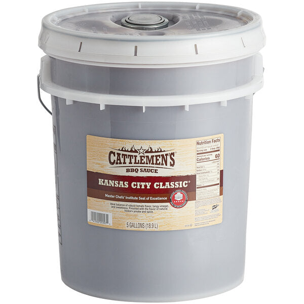 Cattlemen's Kansas City Classic BBQ Sauce 5 Gallon