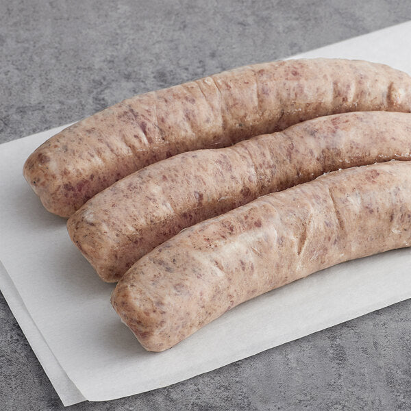 Warrington Farm Meats 7" 3/1 Kielbasa Sausage Links 1 lb. - 10/Case