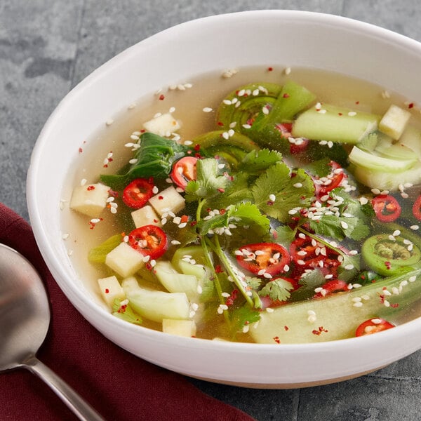 College Inn 32 oz. Less Sodium Vegetable Broth - 12/Case