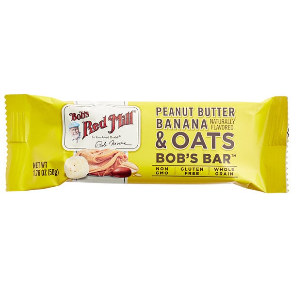 Bob's Red Mill 1.76 oz. Peanut Butter Banana & Oats Bar - 144/Case